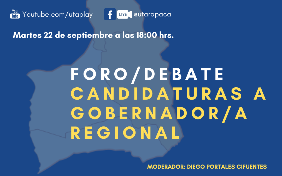 Tercer Diálogo “Otra Región es Posible” presentó primer debate de primeras candidaturas a Gobernador Regional por Arica y Parinacota