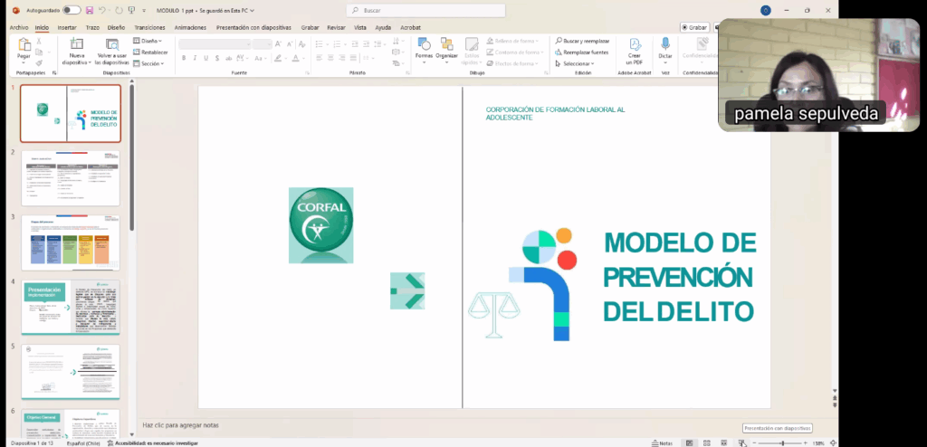 Equipos CORFAL se capacitaron en Modelo de Prevención del Delito corporativo