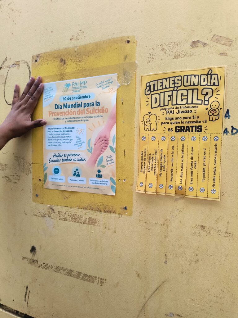 Programa PAI Jiwasa realizó actividad de sensibilización en el Día Mundial de la Prevención del Suicidio